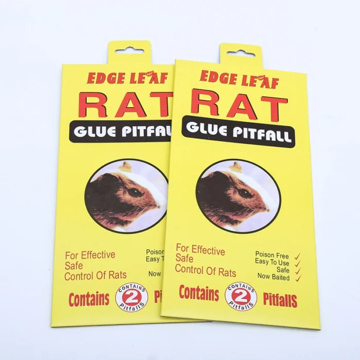 Yellow Mouse Trap Paper Sticky Glue Board Pest Trap Sticker Rodent Repellant Control Glue Mouse Traps -H28 - Image 3