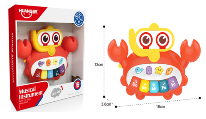 MUSICAL PLAY KEY CRAB - A236